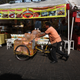 A vendor pushes his bicycle cart filled with 18-liter jugs of bottled water to sell to owners of street food stalls in Mexico City. Tap water is unreliable and often contaminated, so most Mexico City residents have to buy drinking water instead.